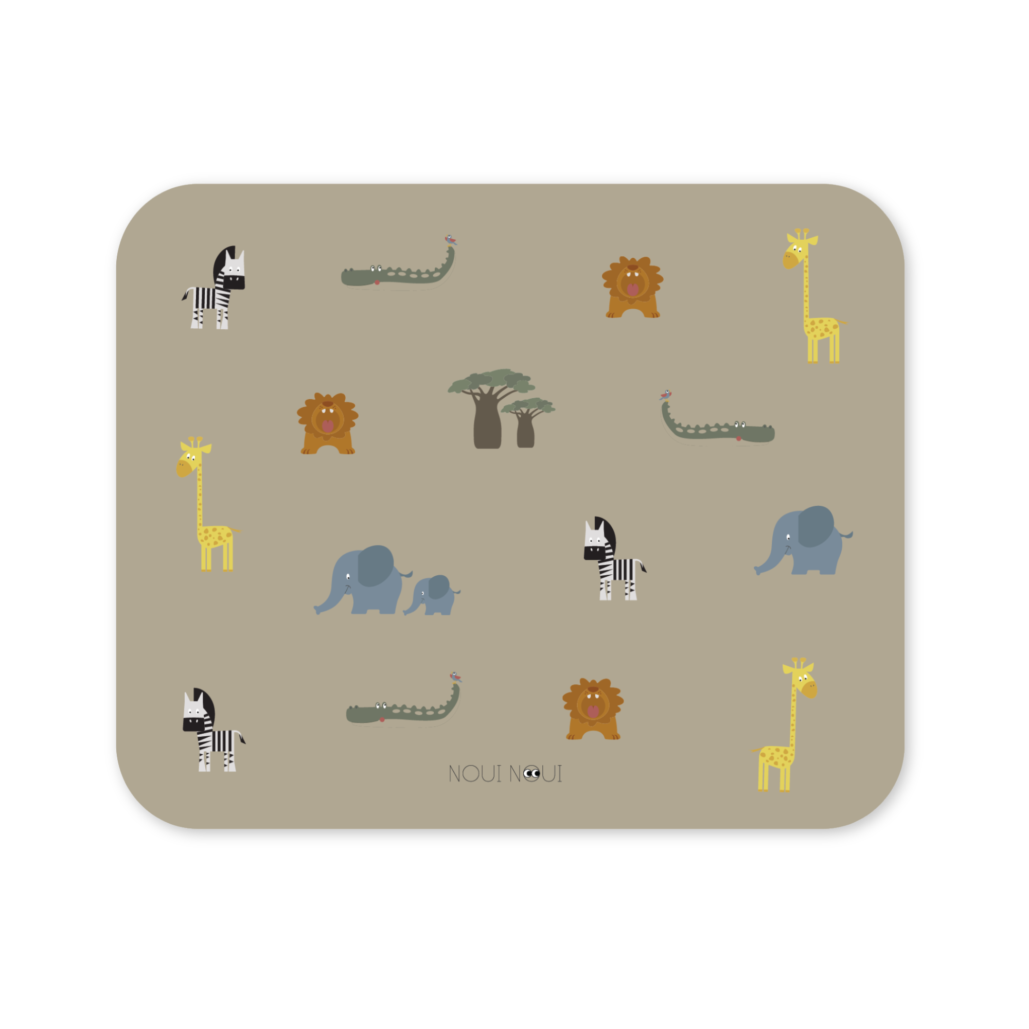 Noui Noui XL Placemats tovaglietta Safari 55x45 vinile