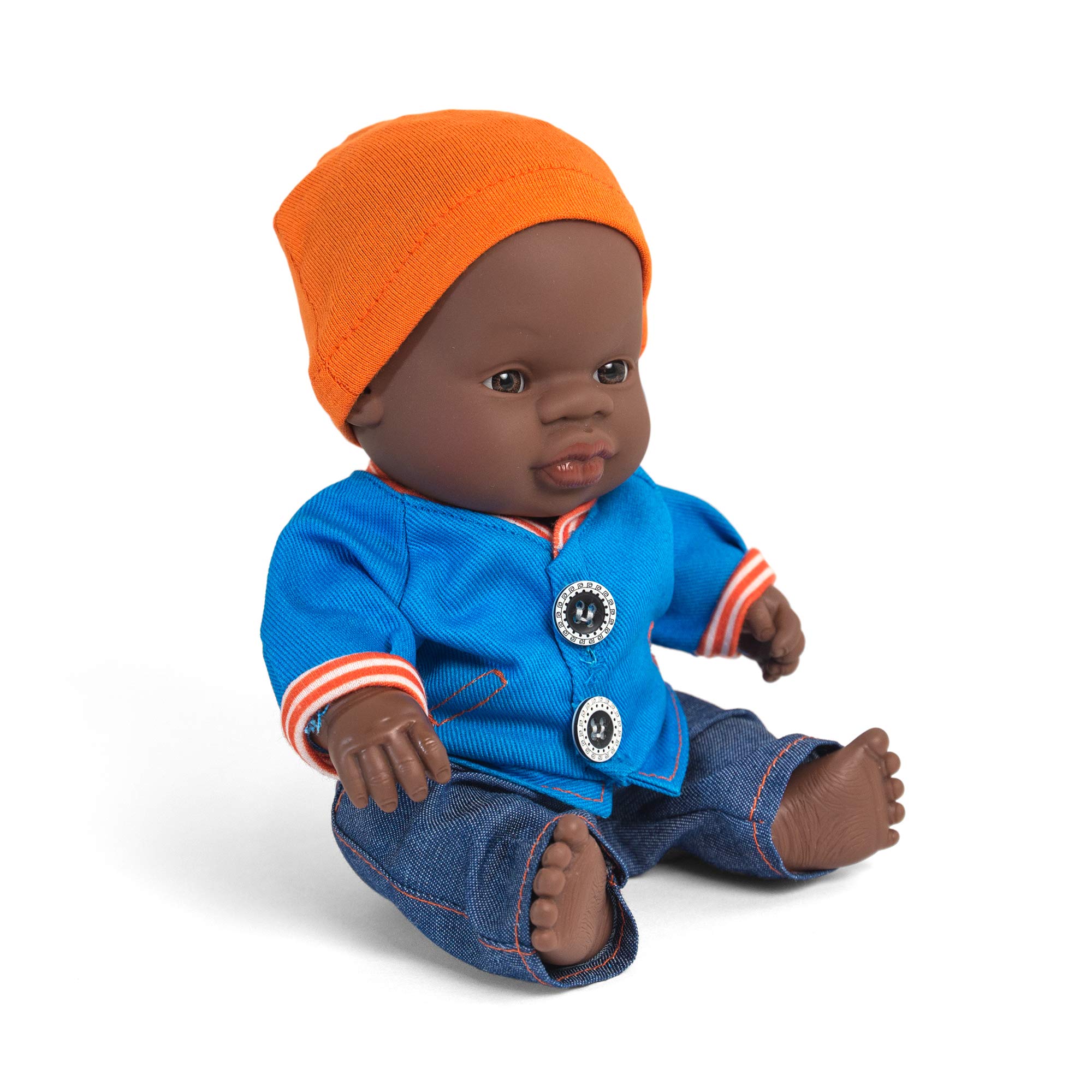 Miniland Bambola Maschio Africano 21 cm Vinile Profumata