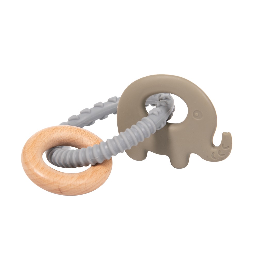 BoJungle Playtime Rattle Rings Sonaglio Elefante Blu