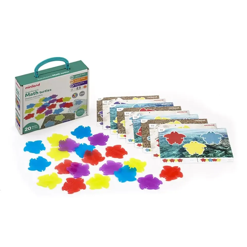 Miniland Tartarughe Logiche gioco logica 18 schede colori