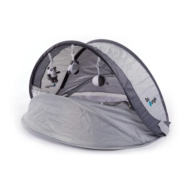 Bo Jungle Outdoor B-Play Nest lettino pop-up Grey Stars con zanzariera