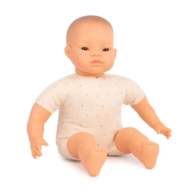 Miniland Bambole 31065 bambola asiatica 40 cm calva vinile