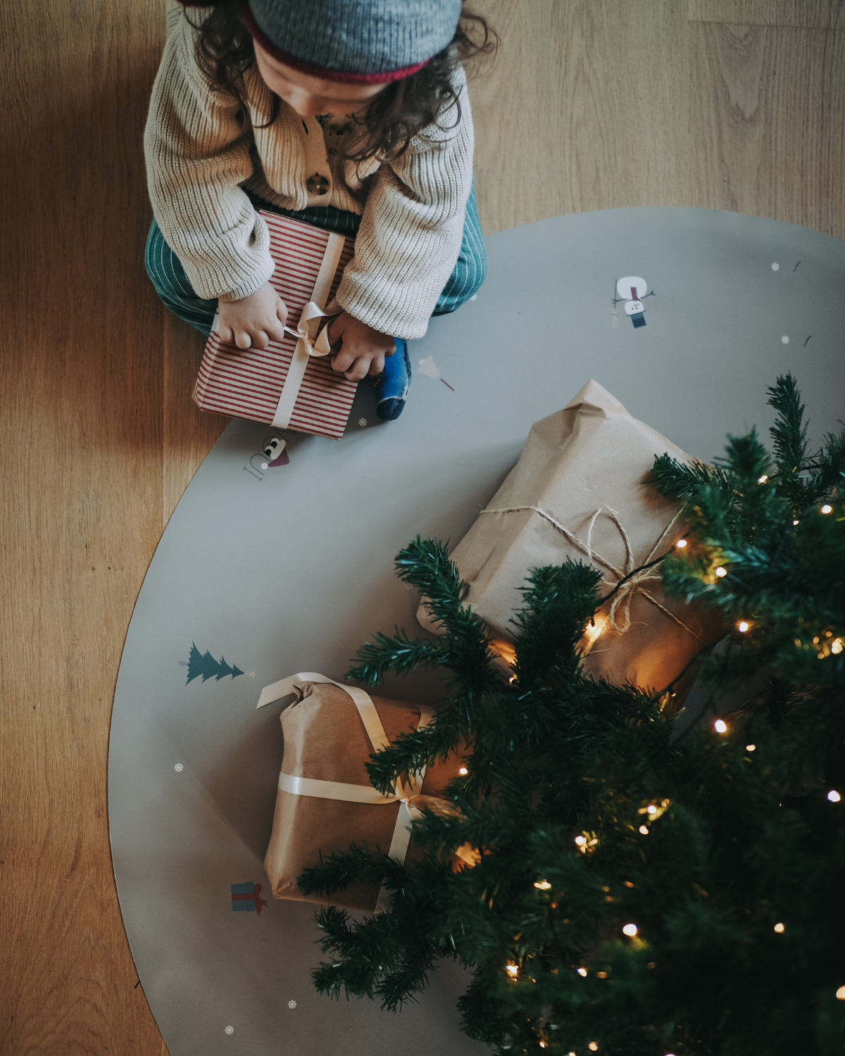Noui Noui Floor Mats tappetino albero Natale 125 cm Winter