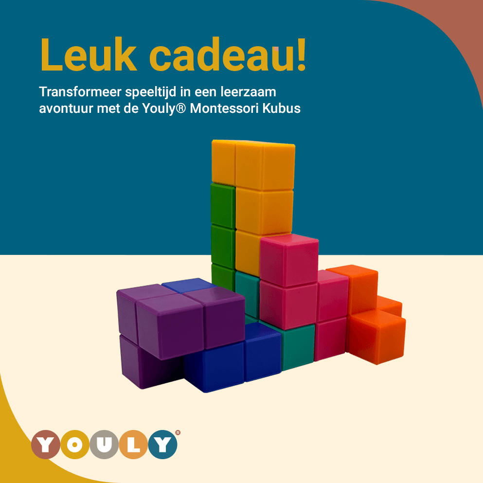 Youly Cubo Montessori Sensoriale Silicone Multi Senza BPA