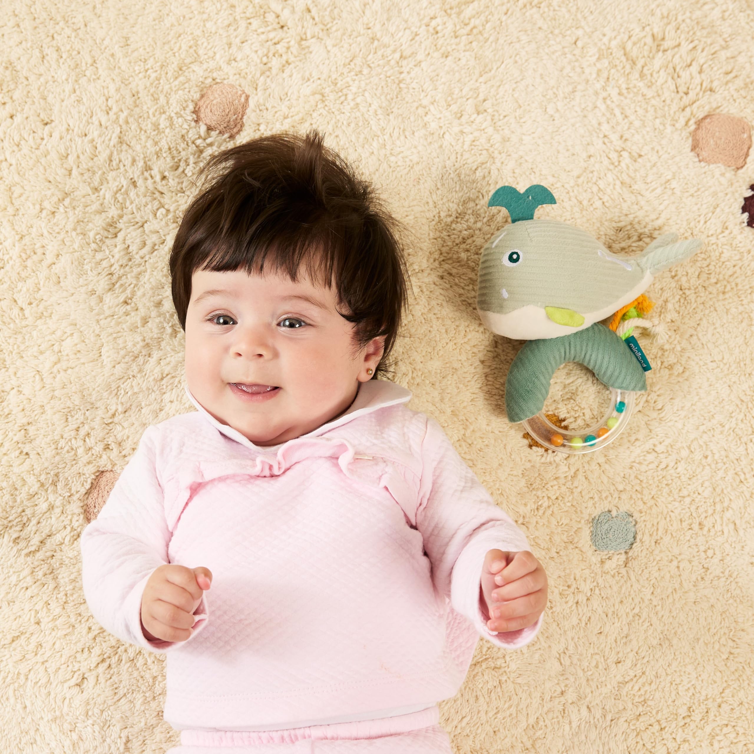 Miniland Baby Sea Sonaglio neonato balena Oceano sensoriale