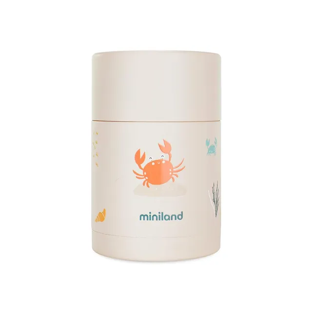 Miniland Passeggio Thermos Bebè alimenti 600ml acciaio Blu