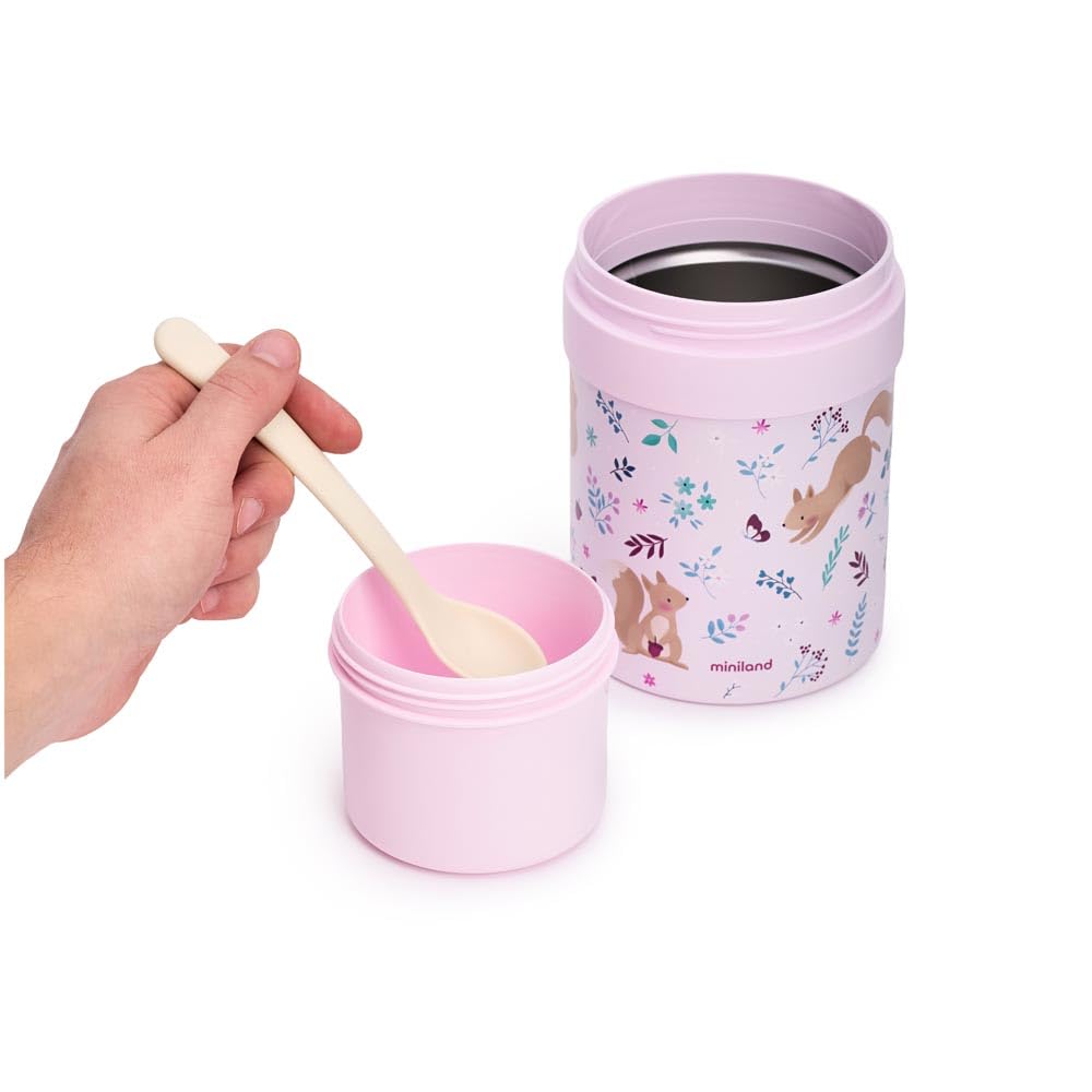 Miniland Thermetic contenitore termico pappa 700 ml acciaio Squirrel