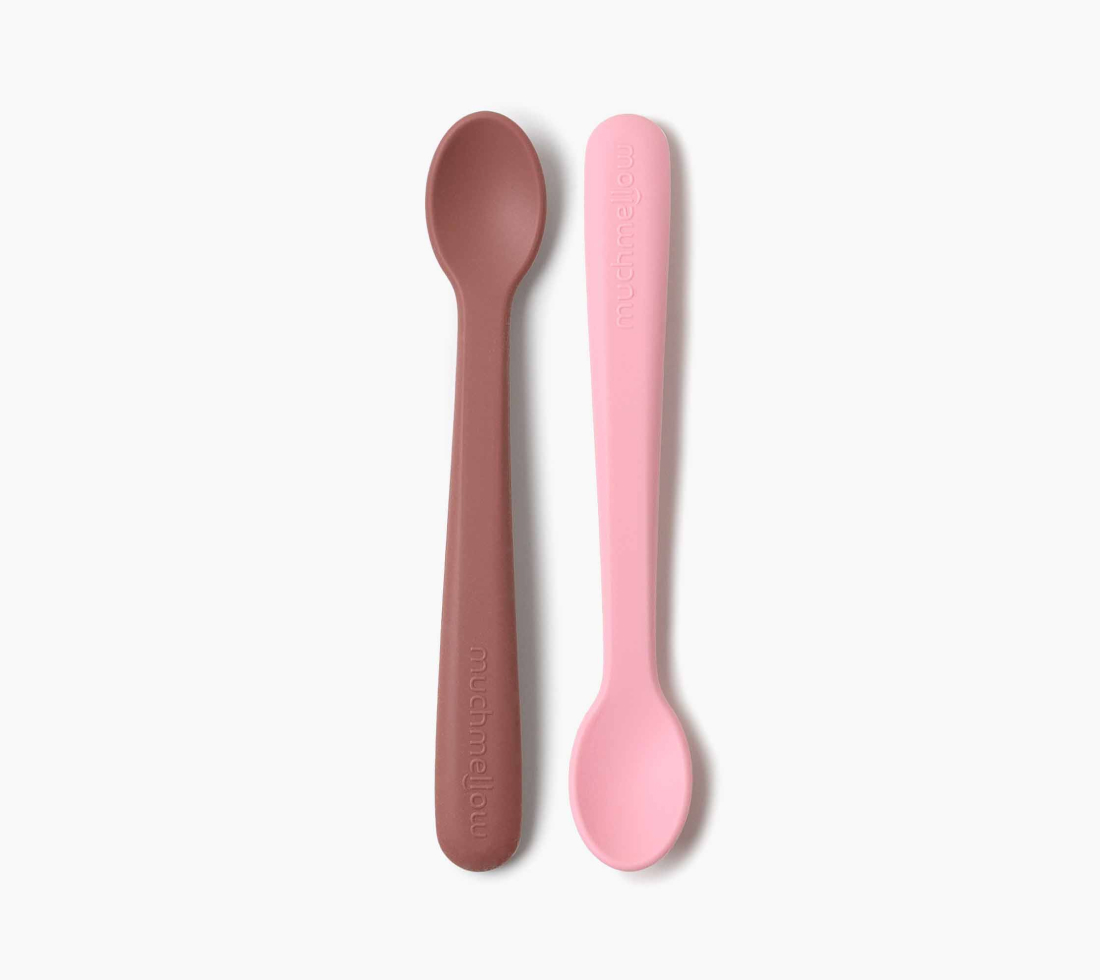 Muchmellow Pappa 2 cucchiai silicone morbidi presa facile
